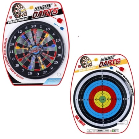 Joc Dart Magnetic Cu 2 Fete Tinta Clasica Si Cercuri 9 Sageti, 41 cm, 3 ani+ [0]