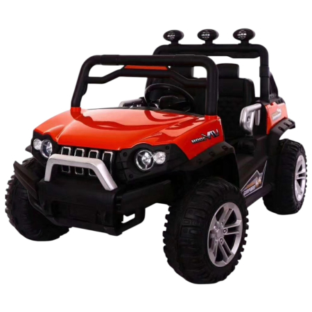 Vehicule electrice - Masinuta Electrica Copii Tip UTV 2 Locuri 4x4 DLS02 Roti EVA Baterie 12V 7Ah Rosu 2-9 Ani