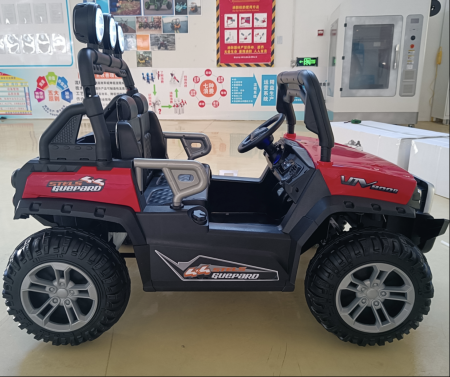 Masinuta Electrica Copii Tip UTV 2 Locuri 4x4 DLS02 Roti EVA Baterie 12V 7Ah Rosu 2-9 Ani [4]