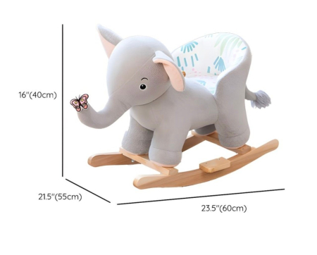 Elefantul Gri cu trompa in sus din plus, Balansoar si cu Roti [2]