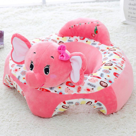 Fotoliu Baby Smile Animalute Invat Sa Stau In Fundulet 45 cm, Elefantelul roz [0]