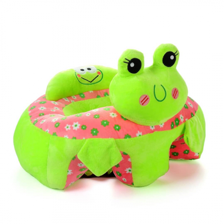 Fotolii din plus pentru copii - Fotoliu Bebe Broscuta Invat sa stau in fundulet, 45 cm, din plus