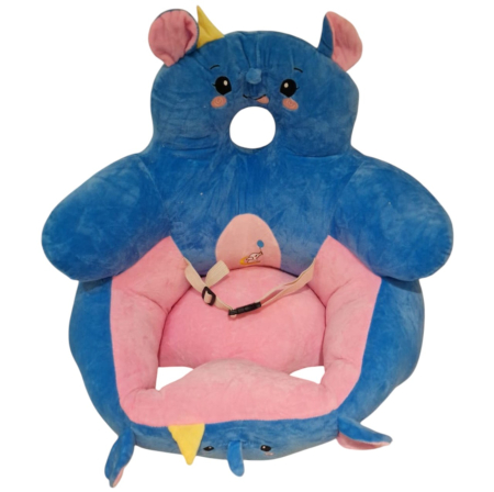 Fotolii bebelusi - Fotoliu bebe cu spatar inalt si suport de picioare - Elefantelul albastru, din plus - Copie