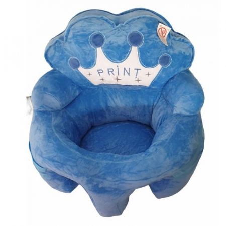 Fotolii din plus pentru copii - Fotoliu bebe cu spatar - Printul bleu