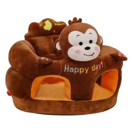 Fotoliu bebe cu spatar si suport de picioare - Maimutica Maro Happy Day [3]