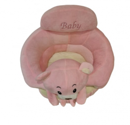 Fotoliu bebe cu spatar si suport de picioare - Ursuletul roz [4]