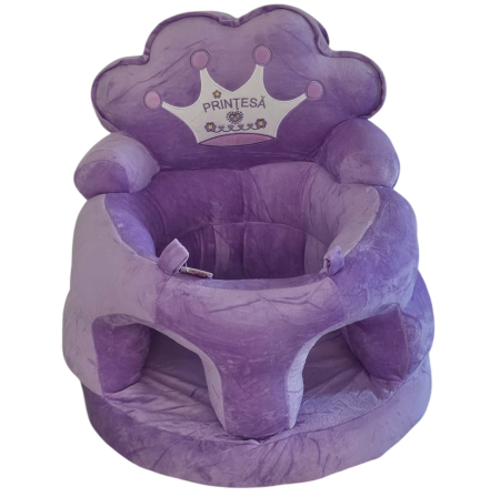 Fotoliu bebe din plus, cu sezut de burete - Printesa Mov [2]