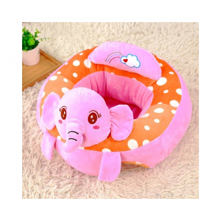Fotolii din plus pentru copii - Fotoliu Bebe Elefantel invat sa stau in fundulet, 45 cm, din plus