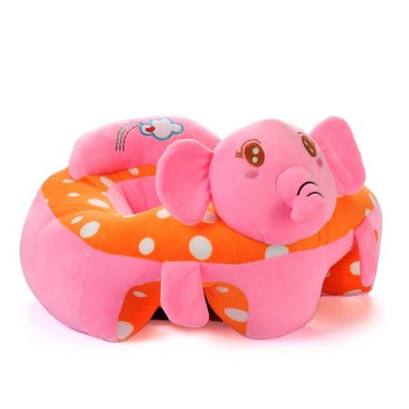 Fotolii din plus pentru copii - Fotoliu Bebe Elefantel invat sa stau in fundulet, 45 cm, din plus
