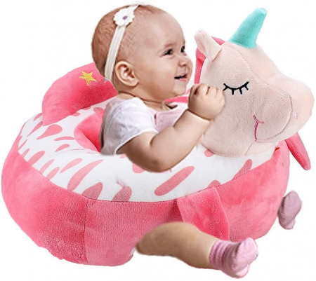 Fotolii din plus pentru copii - Fotoliu Bebe Unicorn invat sa stau in fundulet, 45 cm, din plus