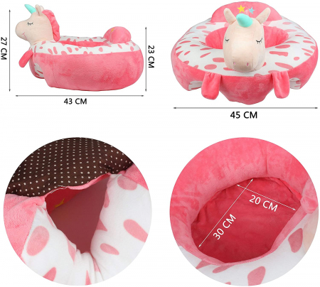Fotoliu Bebe Unicorn invat sa stau in fundulet, 45 cm, din plus [3]