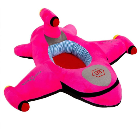 Fotolii din plus pentru copii - Fotoliu din plus pentru sustinere bebelusi - Avionul roz