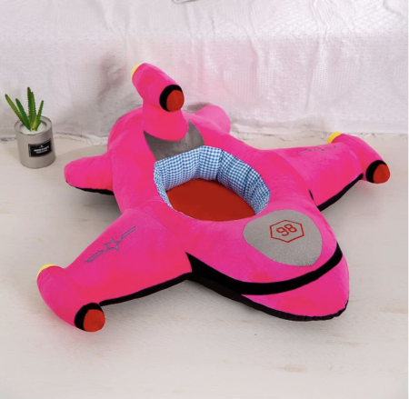 Fotoliu din plus pentru sustinere bebelusi - Avionul roz [3]