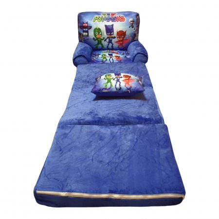 Fotoliu si perna Eroi in Pijamale, cu 4 placi, Extensibil la 150 cm [3]