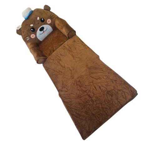 Fotoliu Extensibil din plus si 3 placi burete Ursuletul Maro inchis [4]