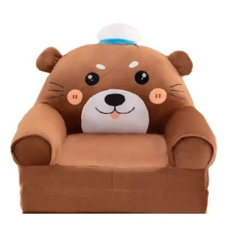 Fotolii din plus pentru copii - Fotoliu Extensibil din plus si 2 placi burete Ursuletul Maro inchis