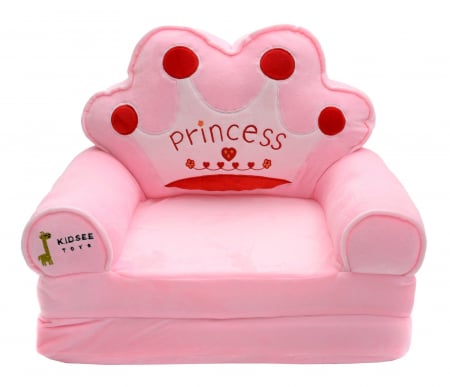 Fotoliu Extensibil din plus si 2 placi burete Tronul Printesei Roz [6]