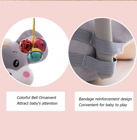 Fotoliu Felicity cu arcada si manere laterale - Soricel Gri [3]