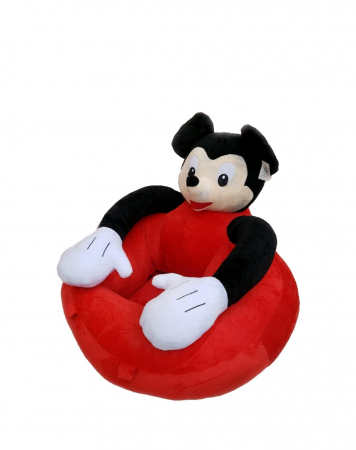 Fotoliu Gigant Mickey Mouse invat sa stau in fundulet, rosu [0]