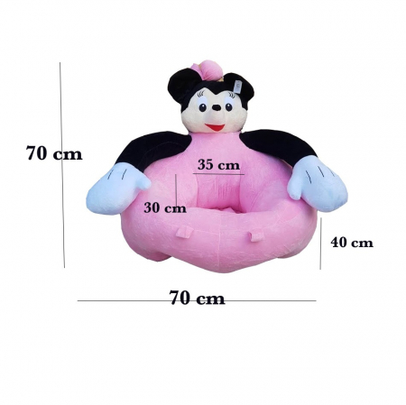Fotoliu Gigant Minnie Mouse invat sa stau in fundulet, roz [1]