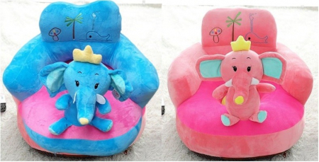 Fotoliu maxi bebe din plus cu spatar - Regele Elefant Bleu [2]