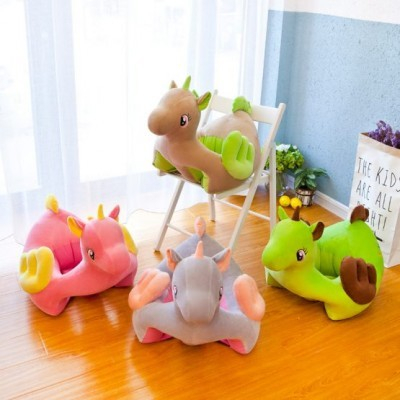 Fotoliu pentru bebe din plus cu spatar si suport de picioare - Unicorn Roz [3]
