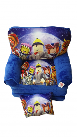 Fotoliu si perna Roblox, cu 3 placi, Extensibil la 115 cm [4]