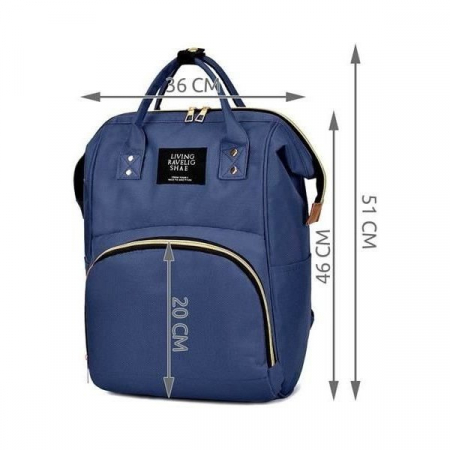 Geanta rucsac Living Share pentru mamicile de bebelusi, bleumarin [8]