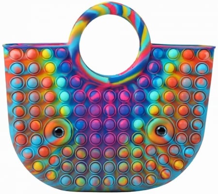 Geanta tip poseta Big Rainbow Pop it, Fidget Toy [5]