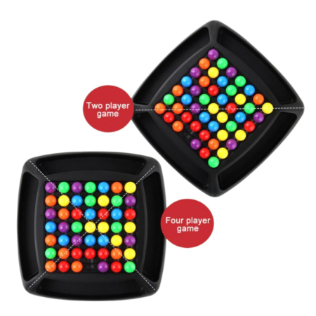 Jocuri si Jucarii - Joc de asociere culori si scor, Rainbow Ball Chess,  2-4 jucatori, 3 ani+