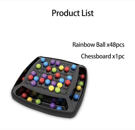 Joc de asociere culori si scor, Rainbow Ball Chess,  2-4 jucatori, 3 ani+ [7]