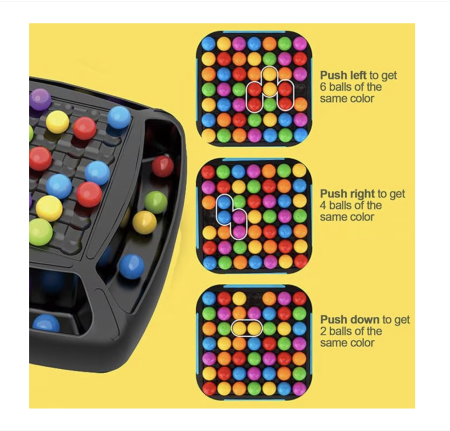 Joc de asociere culori si scor, Rainbow Ball Chess,  2-4 jucatori, 3 ani+ [4]