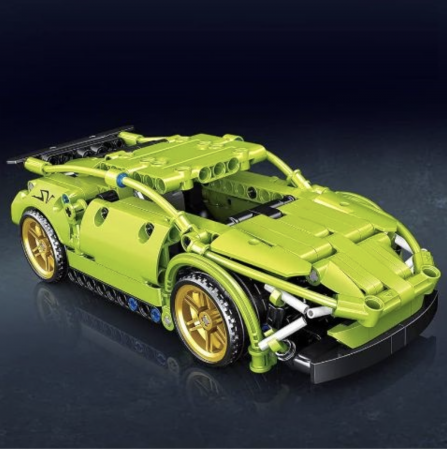 Joc de constructie Masina de curse verde 3822, 248 piese [2]