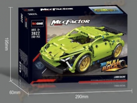 Joc de constructie Masina de curse verde 3822, 248 piese [4]