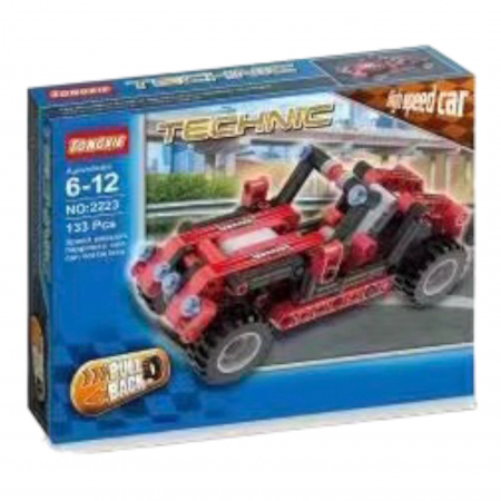 Seturi de constructie - Joc de constructie Masina de teren rosie 2223, 133 piese