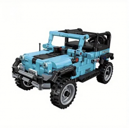 Seturi de constructie - Joc de constructie Masina de offroad albastra 58040, 391 piese