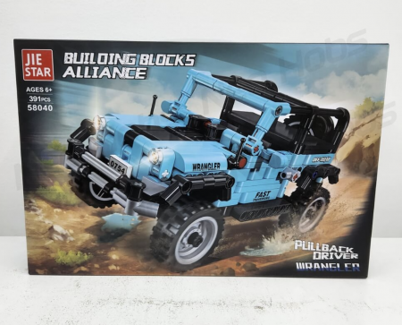 Joc de constructie Masina de offroad albastra 58040, 391 piese [3]