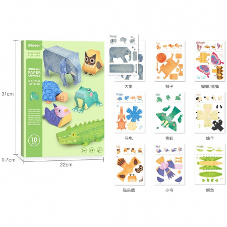 Joc de creatie Origami cu 10 animale [6]