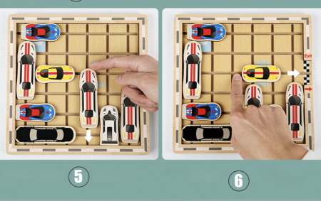 Joc de logica Soferul Istet scapa de trafic, din lemn [7]