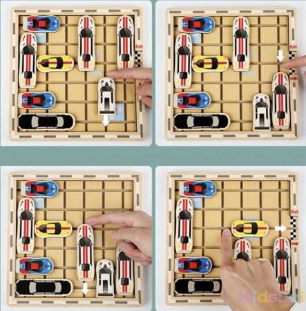 Joc de logica Soferul Istet scapa de trafic, din lemn [12]