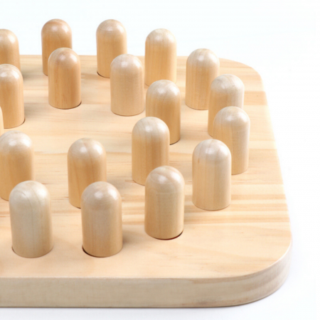 Joc de memorie si dexteritate Square Memory Chess, cu 24 pini, din lemn [8]
