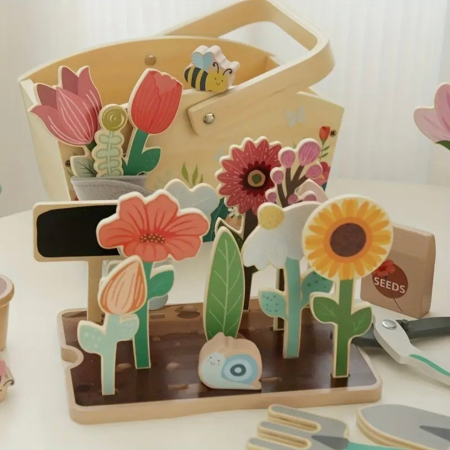 Joc de rol educativ Micul Florar, din lemn [5]