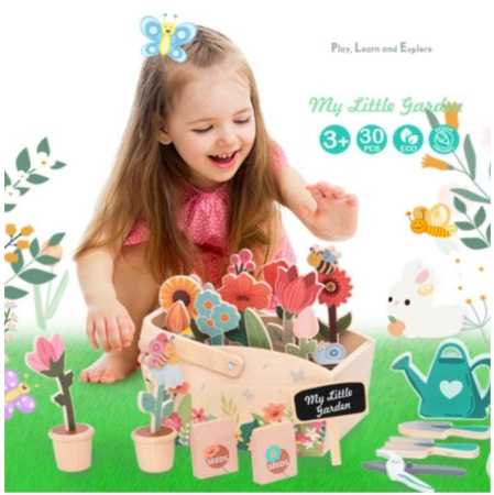 Joc de rol educativ Micul Florar, din lemn [2]