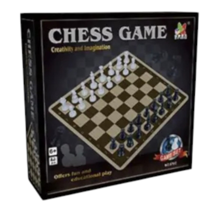 Jocuri de societate - Board Games - Joc de sah din plastic, set complet, 16 x 16 x 5 cm