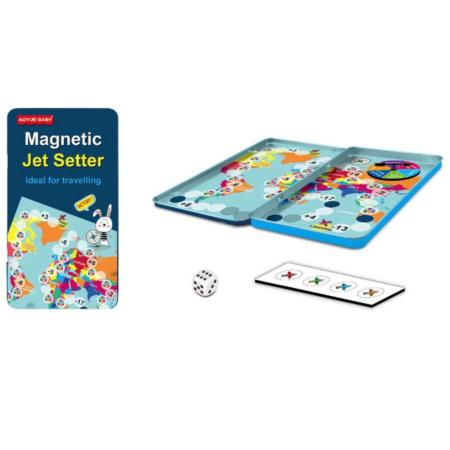 Jocuri si Jucarii - Joc de Societate Magnetic Jet Setter Calatorie in Jurul Lumii