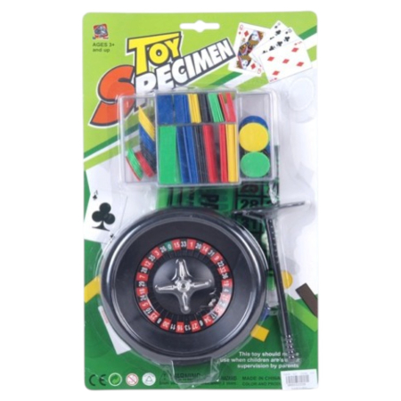 Jocuri si Jucarii - Joc De Societate Ruleta Cu Postav Jetoane Grebla Crupier Toy Specimen