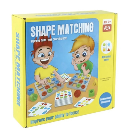 Jocuri si puzzle - Joc de societate educativ Shape Matching – Competitia Formelor