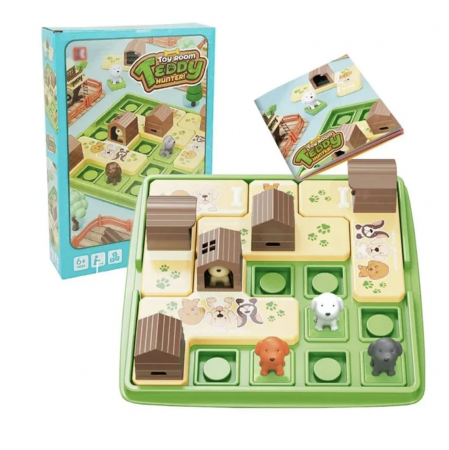 Jocuri de societate - Board Games - Joc de strategie si logica Teddy, cu 60 sarcini