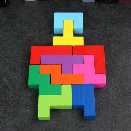 Joc de strategie Tetris 3D Kataminor, din lemn [2]