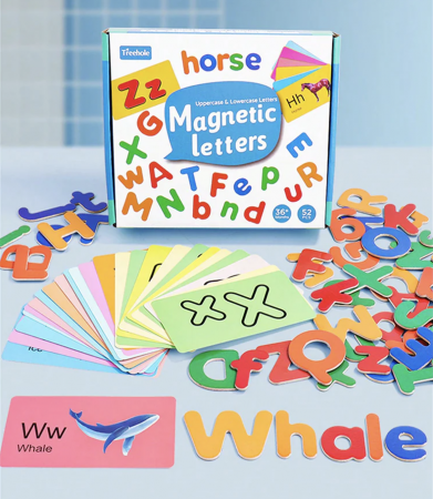 Joc educational cu carduri magnetice - Alfabetar [5]